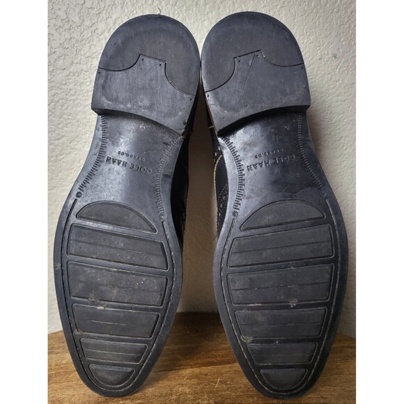 Vintage Cole Haan Grand.OS Mens Size 10 M Black Leather Wingtip Oxford Shoes main image 9